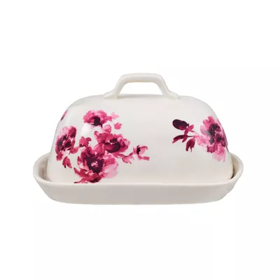 Fleurs d'Automne Butter Dish
