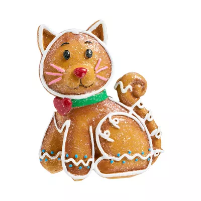 Christmas Gingerbread Dog/Cat Figurine Assorted