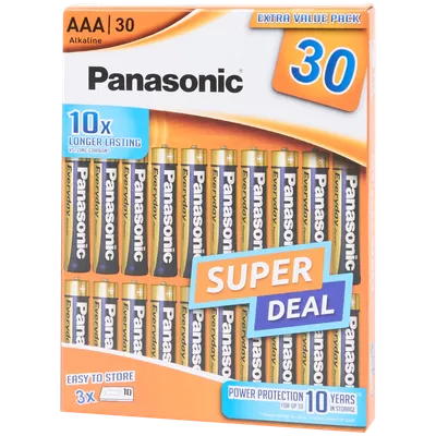 Alkalické baterie Panasonic AAA