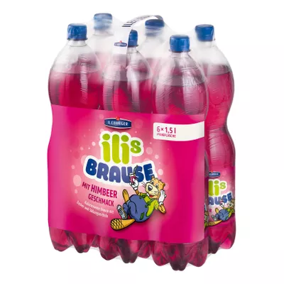 Ileburger Himbeerbrause 1,5 Liter, 6er Pack