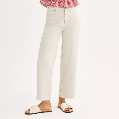 Women's Sonoma Goods For Life® Wide Leg Crop Pants