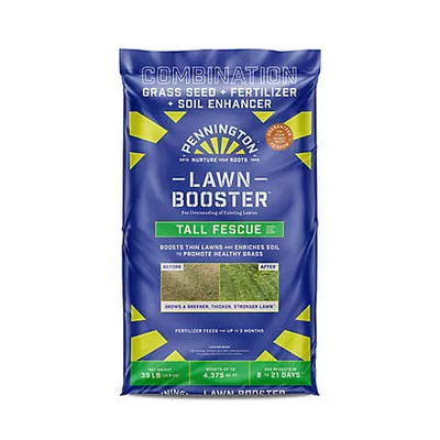 Pennington 35 lb. 4,375 sq. ft. Lawn Booster Tall Fescue Grass Seed and Fertilizer