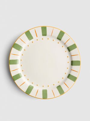 Plato llano con rayas