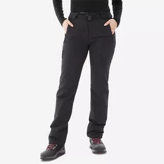 QUECHUA Pantaloni caldi trekking donna SH500 neri