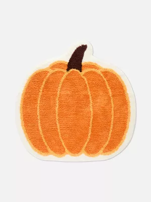 Alfombrilla de baño en forma de calabaza