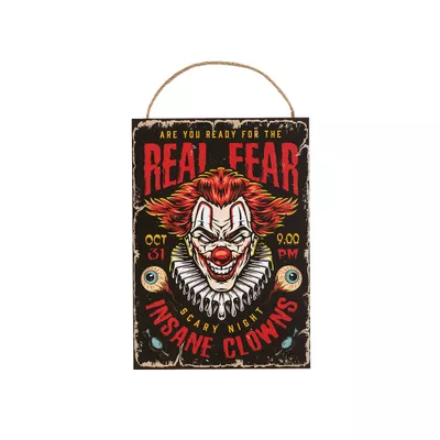 Halloween Hanging Plaque A4 Assorted