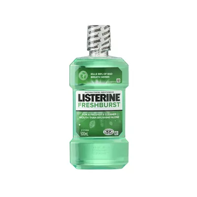 Listerine Antibacterial Mouthwash Fresh Burst 500mL