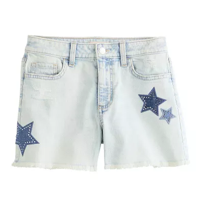 Girls 6-20 SO® High Rise Denim Shorts in Regular & Plus Size