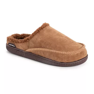 MUK LUKS Matt Printed Berber Men's Suede Clogs