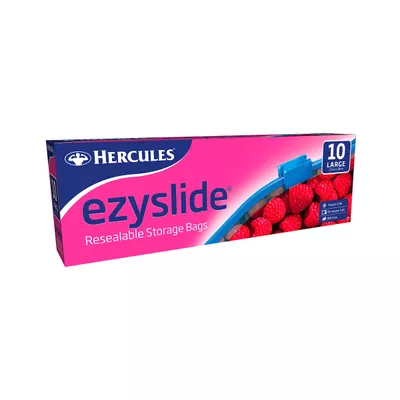 Hercules Bags Ezy Slide Storage Bags Large 10PK