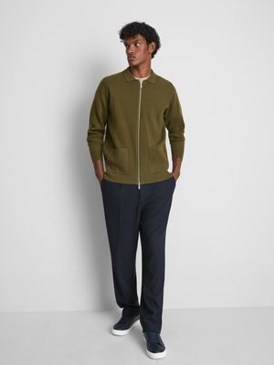 Chaqueta Harrington de punto de The Edit