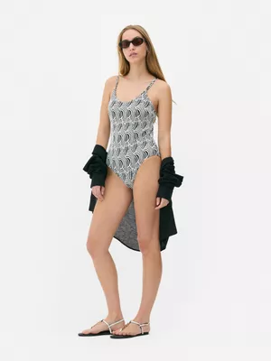 Bañador moldeador en jacquard