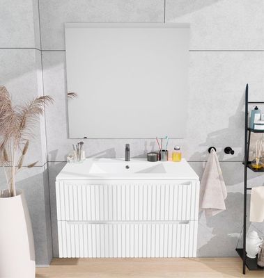 MUEBLE DE BAÑO BLUR 100CM BLANCO 2 CAJONES