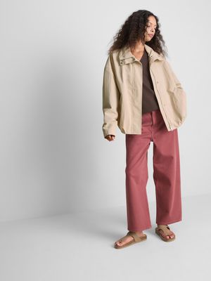 Chaqueta ligera con cuello chimenea