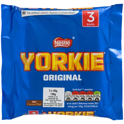 Nestle Original Yorkie 3pk 138g UK