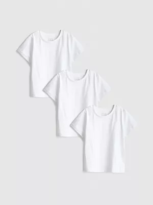 1,5-15 años | Pack de 3 camisetas de algodón puro