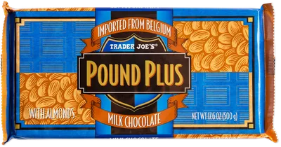 Pound Plus Milk Chocolate Bar with Almonds