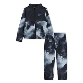 Boys 4-7 Nike Dri-FIT Tie Dye Print Midweight Full Zip Jacket & Pants 2 pc Set