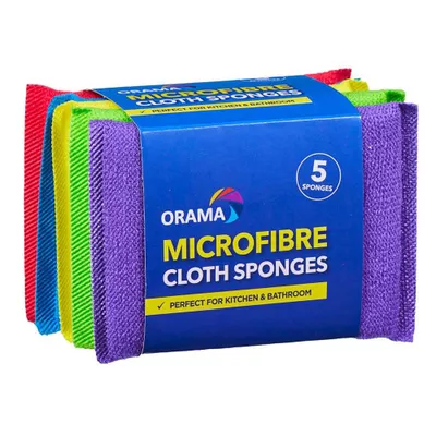 Orama Microfibre Sponges 5pk
