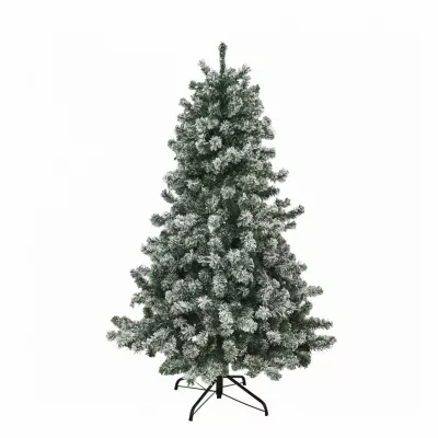 Kunstigt juletræ m/240 LED-lys og sne, Frost, 180 cm