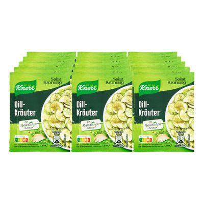 Knorr Salatkrönung Dillkräuter ergibt 5 x 90 ml, 15er Pack