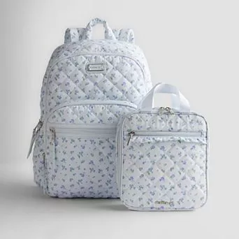 madden girl Quilted Dome Backpack With Lunchbox