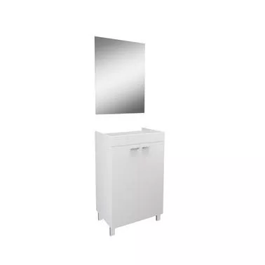 MUEBLE DE BAÑO CON ESPEJO LC1 BLANCO 60X45CM