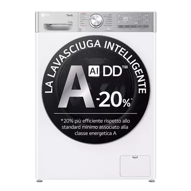 LG D4R9513TPWC Lavasciuga 13/7kg AI DD, Classe D, ...