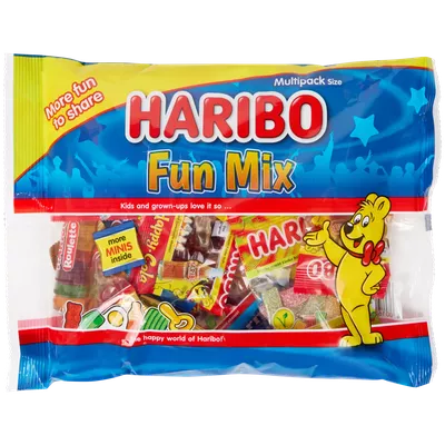 Balení malých sáčků Haribo Fun Mix
