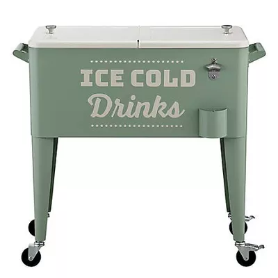Red Shed 80 qt. Retro Hard-Sided Patio Cooler, 36.1 in. x 18.3 in.