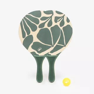 SANDEVER Kit racchette beach tennis WOODY RACKET verde