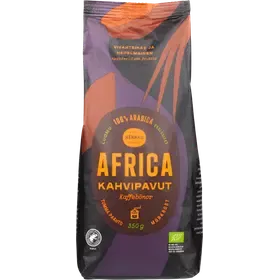 Herkku Africa 350g kahvipavut tumma paahto luomu