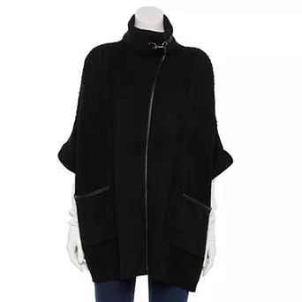 Women's LC Lauren Conrad Cable Knit Cape