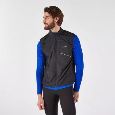 KIPRUN Laufweste Herren winddicht - Run 500 schwarz