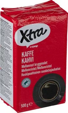 Xtra suodatinkahvi keskipaahtoinen 500 g