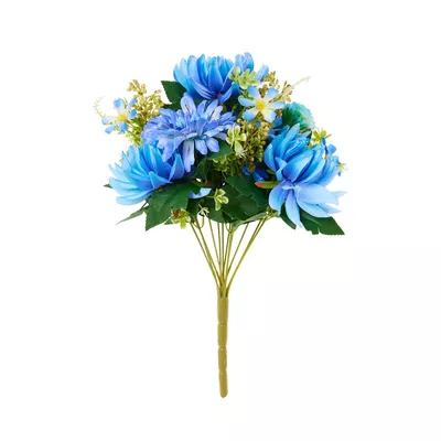 Farm Mixed Floral Bunch Cream/Blue