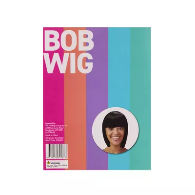 Costume Wig Bob Black/Pink/Blonde
