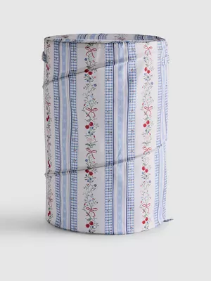 Cesta para la colada plegable estampada