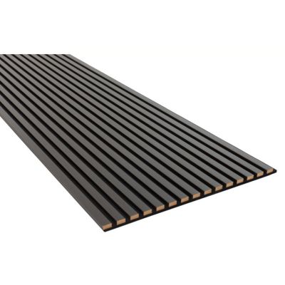 FibroTech Unika, Akustikpanel, sort eg, 22x600x2440 mm