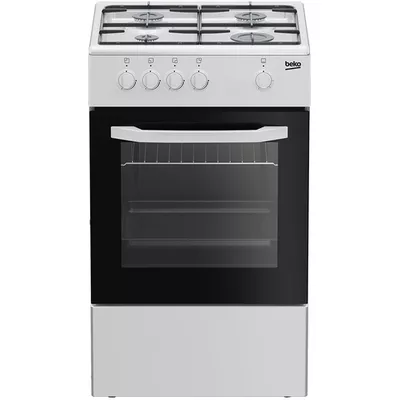 Beko Cucina CSG42001FW, (LxDxA) 50x50x85, Bianca, Forno a gas, piano c