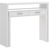 Mesa escritorio seven blanco brillo 99x36x88 cm