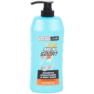 Sprchový gel 3v1 Who's Hair Sport Vitalising Fresh