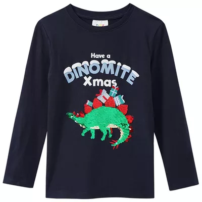 Jungen Weihnachtslangarmshirt