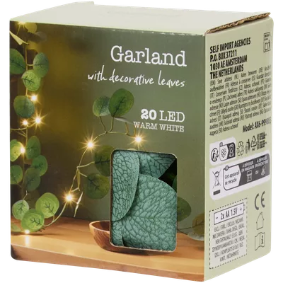 LED řetěz eukalyptus