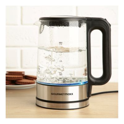 GOURMETmaxx Glas-Wasserkocher LED 1,7l 2200W