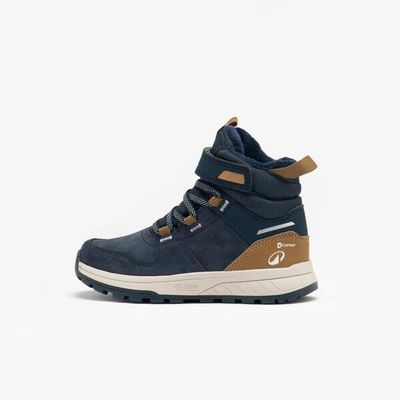 QUECHUA Winterschuhe Kinder Gr. 28–34 Klett wasserdicht Winterwandern - SH500 blau