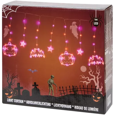 Halloweenský světelný závěs