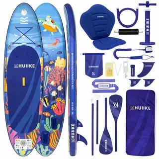 HUIIKE Tavola Sup Gonfiabile Adulti Accessori Premium, HUIIKE, Blu, Alta Stabilità