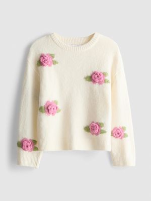 1-9 años | Jersey con aplicaciones florales