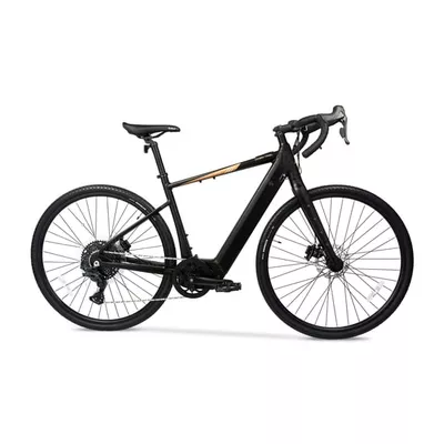 Ozark Trail 700C Rebel+ Drop Bar Electric Gravel Bike, Class 1 Mid-Drive, Small Frame, Fits Riders 5'1"-5'6", Black, Adult, Unisex, Online Only